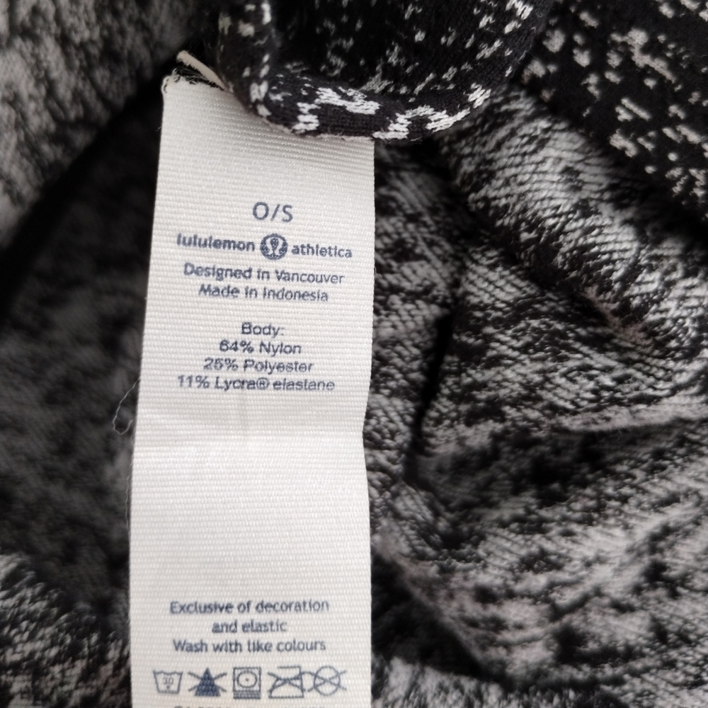 Lululemon Vinyasa Scarf Rulu Reconnect Jacquard Running Luon White Black - Picture 6 of 7